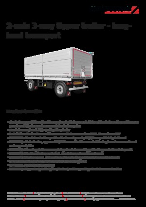 Tipper opleggers Schwarzmüller 2-axle 3-way tipper trailer - building site