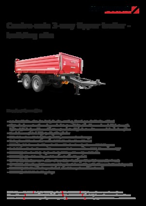 Tipper opleggers Schwarzmüller Centre-axle 3-way tipper trailer - building site