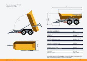Tipper opleggers Zandt TD 240