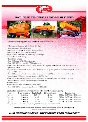 Kipwagen Jako Tiger 220