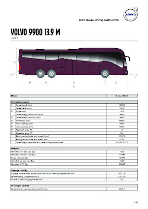 Tourbussen Volvo Buses 9900 13.9