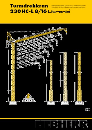 Torenkranen - Beweegbare arm - Boven draaiend Liebherr 230 HC-L 8/16 Litronic