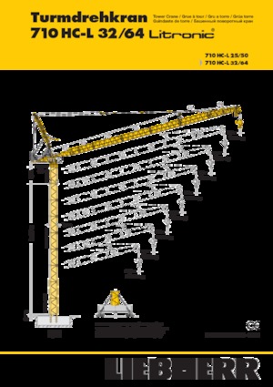 Torenkranen - Beweegbare arm - Boven draaiend Liebherr 710 HC-L 32/64 Litronic