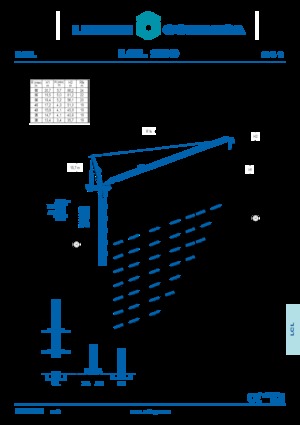 Torenkranen - Beweegbare arm - Boven draaiend Comansa LCL 280