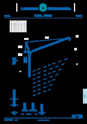 Torenkranen - Beweegbare arm - Boven draaiend Comansa LCL 500