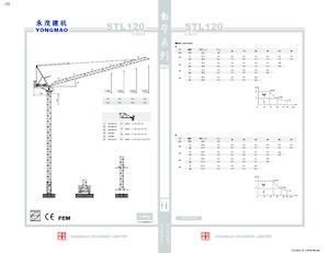 Torenkranen - Beweegbare arm - Boven draaiend Yongmao STL120
