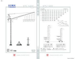 Torenkranen - Beweegbare arm - Boven draaiend Yongmao STL1400