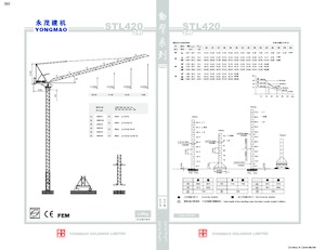 Torenkranen - Beweegbare arm - Boven draaiend Yongmao STL420