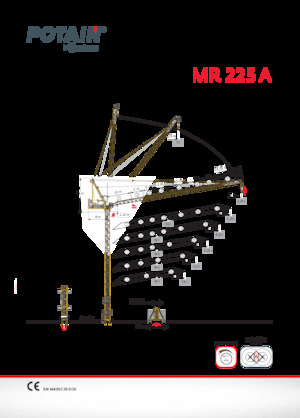 Torenkranen - Beweegbare arm - Boven draaiend Potain MR 225 A