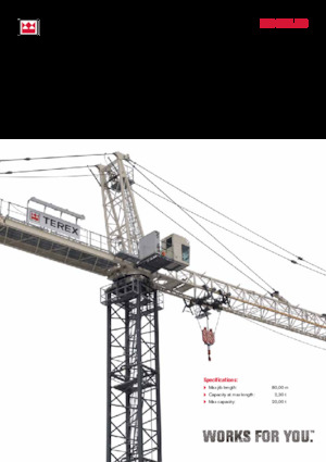 Torenkranen - Beweegbare arm - Boven draaiend TEREX CRANES SK 415-20