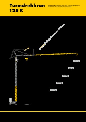 Torenkranen - Trolley-arm - Onder draaiend Liebherr 125 K