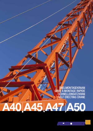 Torenkranen - Trolley-arm - Onder draaiend Arcomet A 40