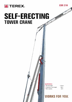 Torenkranen - Trolley-arm - Onder draaiend Terex Comedil (Zeppelin) CBR 21 H