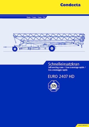 Torenkranen - Trolley-arm - Onder draaiend Condecta E 2407 HD