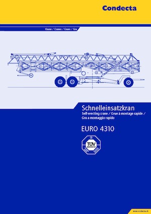 Torenkranen - Trolley-arm - Onder draaiend Condecta E 4310