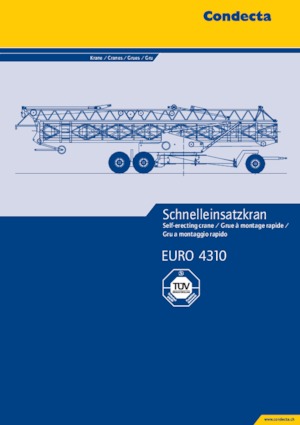 Torenkranen - Trolley-arm - Onder draaiend Condecta E 4310