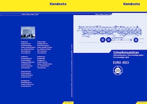 Torenkranen - Trolley-arm - Onder draaiend Condecta E 4513