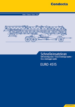 Torenkranen - Trolley-arm - Onder draaiend Condecta E 4515