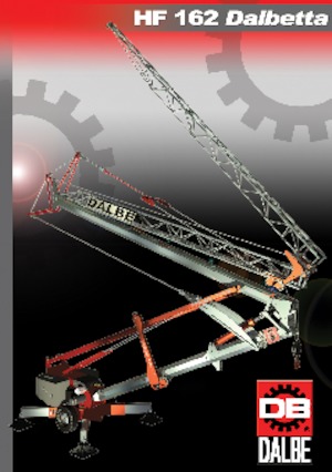 Torenkranen - Trolley-arm - Onder draaiend Gru Dalbe HF 162 Dalbetta