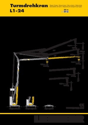 Torenkranen - Trolley-arm - Onder draaiend Liebherr L1-24