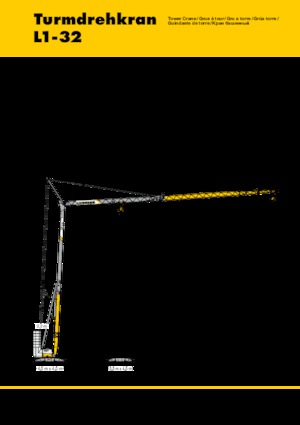 Torenkranen - Trolley-arm - Onder draaiend Liebherr L1-32 