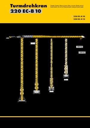 Torenkranen - Trolley-arm - Boven draaiend Liebherr 220 EC-B 10