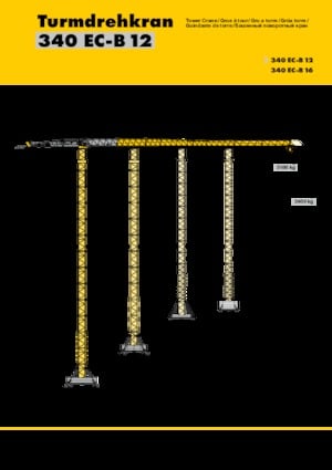 Torenkranen - Trolley-arm - Boven draaiend Liebherr 340 EC-B 12