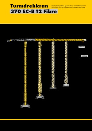 Torenkranen - Trolley-arm - Boven draaiend Liebherr 370 EC-B 12 Fibre