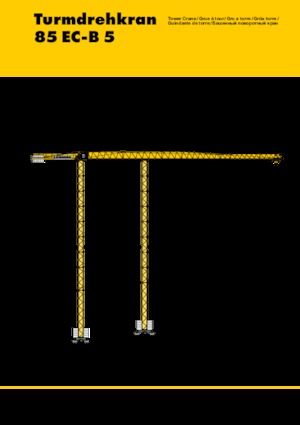 Torenkranen - Trolley-arm - Boven draaiend Liebherr 85 EC-B 5