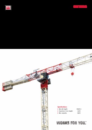 Torenkranen - Trolley-arm - Boven draaiend Terex Comedil (Zeppelin) CTT 202-08