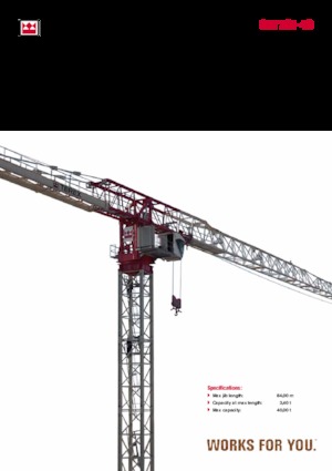 Torenkranen - Trolley-arm - Boven draaiend Terex Comedil (Zeppelin) CTT 721-40