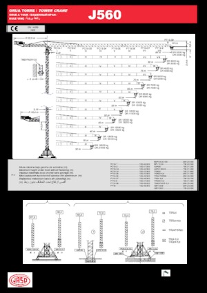 Torenkranen - Trolley-arm - Boven draaiend Jaso J560