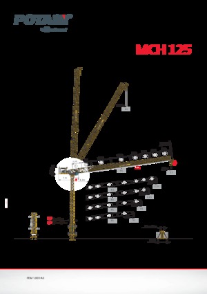Torenkranen - Trolley-arm - Boven draaiend Potain MCH 125