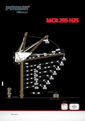 Torenkranen - Trolley-arm - Boven draaiend Potain MCR 295 H25