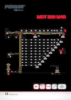 Torenkranen - Trolley-arm - Boven draaiend Potain MDT 809 M40