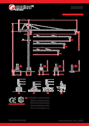 Torenkranen - Trolley-arm - Boven draaiend Raimondi MR75