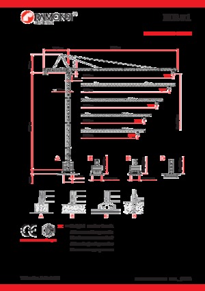 Torenkranen - Trolley-arm - Boven draaiend Raimondi MR81