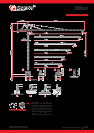 Torenkranen - Trolley-arm - Boven draaiend Raimondi MR99