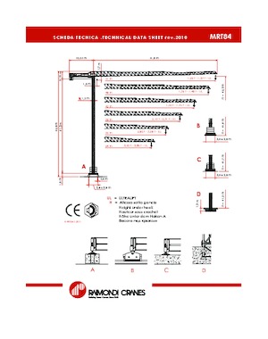Torenkranen - Trolley-arm - Boven draaiend Raimondi MRT 84
