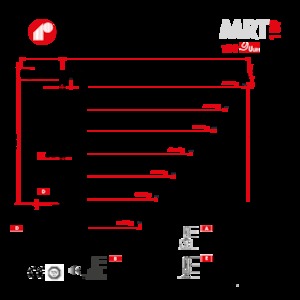 Torenkranen - Trolley-arm - Boven draaiend Raimondi MRT189