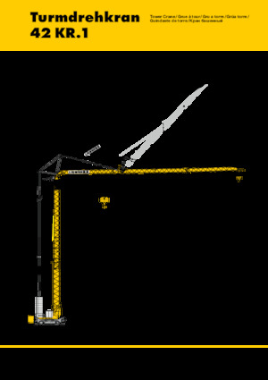 Torenkranen - Trolley-arm - Onder draaiend Liebherr 42KR.1 