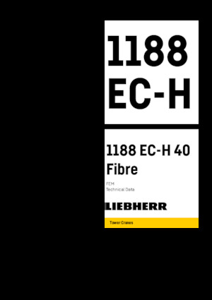 Torenkranen - Trolley-arm - Boven draaiend Liebherr 1188 EC-H 40 Fibre