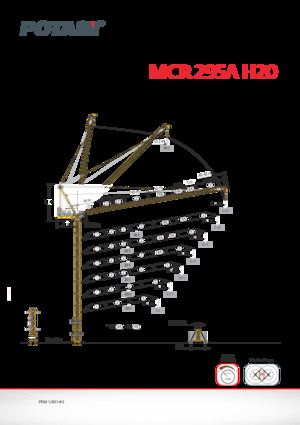 Torenkranen - Trolley-arm - Boven draaiend Potain MCR 295 A H20