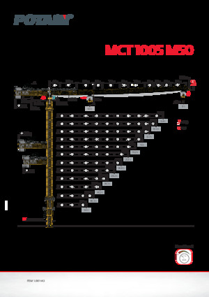 Torenkranen - Trolley-arm - Boven draaiend Potain MCT 1005 M50