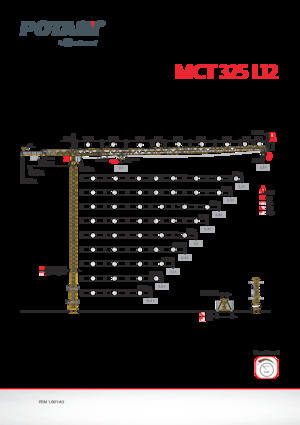 Torenkranen - Trolley-arm - Boven draaiend Potain MCT 325 L12