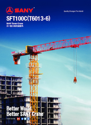 Torenkranen - Trolley-arm - Boven draaiend Sany SFT100C 