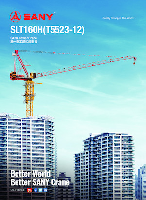 Torenkranen - Trolley-arm - Boven draaiend Sany SLT160H