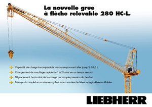Torenkranen - Beweegbare arm - Boven draaiend Liebherr 280 HC-L 16/28  Litronic