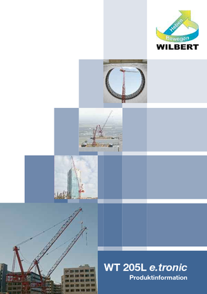 Torenkranen - Beweegbare arm - Boven draaiend Wilbert WT 205 L e.tronic