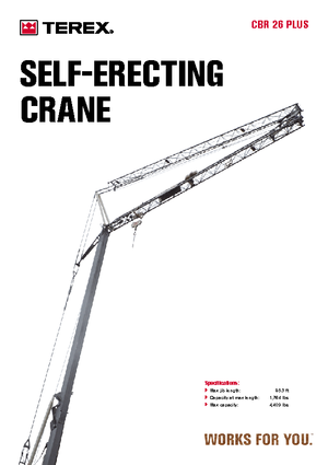 Torenkranen - Trolley-arm - Onder draaiend Terex Comedil (Zeppelin) CBR 26 Plus